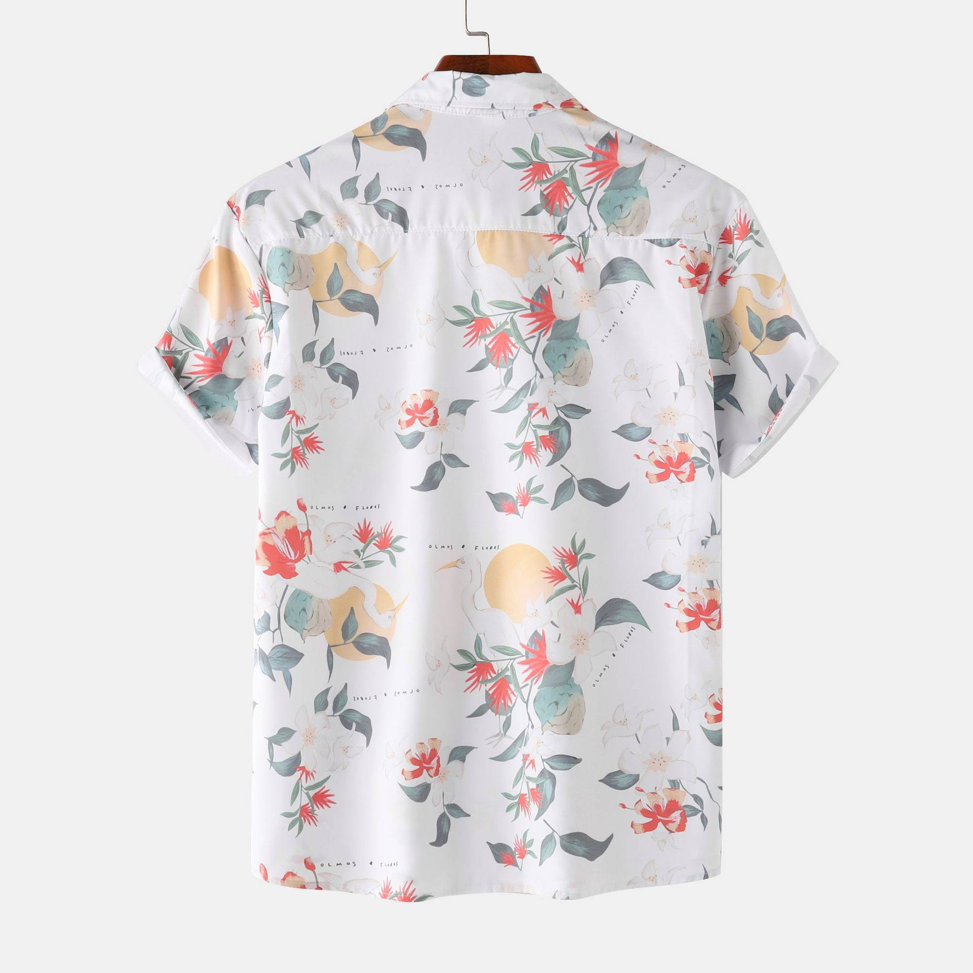 Men's Printed Short Sleeve Summer Hawaiian Shirt