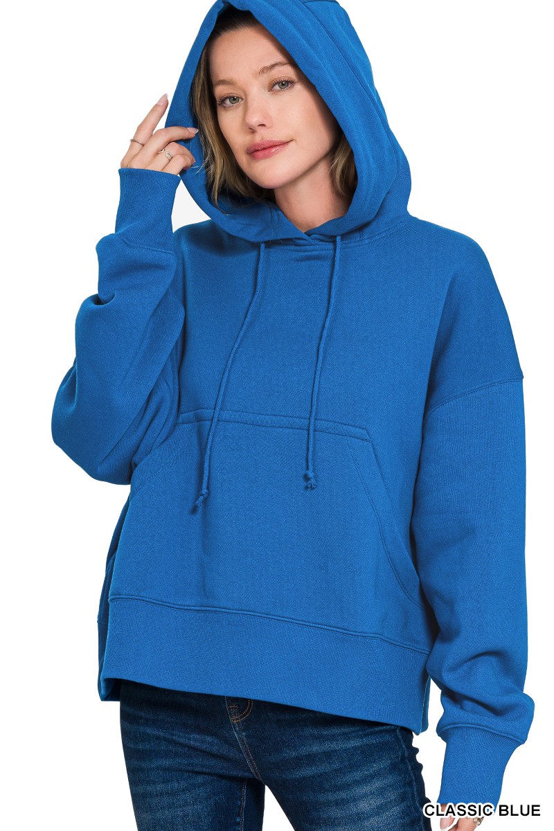 Oversized Fleece Kangaroo Pocket Hoodie