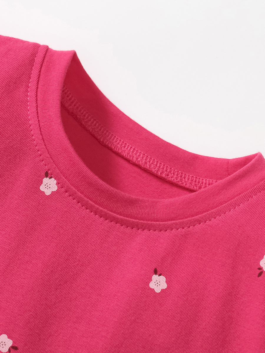 Children's Unicorn Polka Dot Round Neck Dress 2