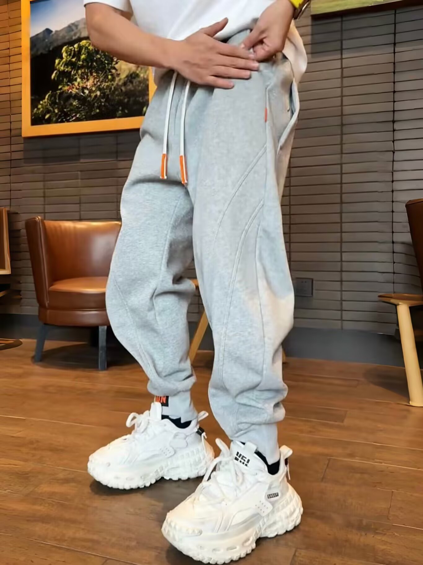 Men's Plus Size Casual Drawstring Joggers